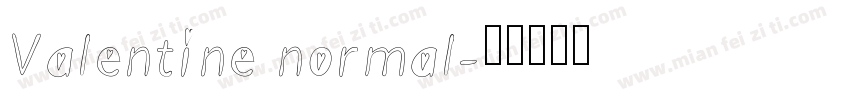 Valentine normal字体转换